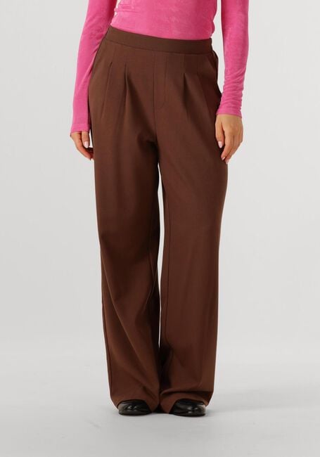 STUDIO AMAYA Pantalon large JASMIN en marron - large