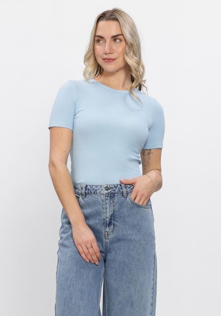 Lichtblauwe MODSTR&Ouml;M Top IGORMD SHORT T-SHIRT - large