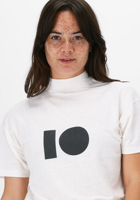 Bruine 10DAYS T-shirt HIGH NECK TEE LINEN - large