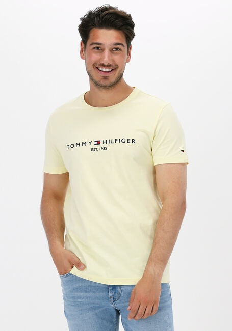 TOMMY HILFIGER T-shirt TOMMY LOGO TEE en jaune - large