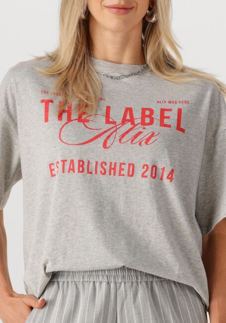 ALIX THE LABEL T-shirt LADIES KNITTED THE LABEL T-SHIRT Gris clair - large