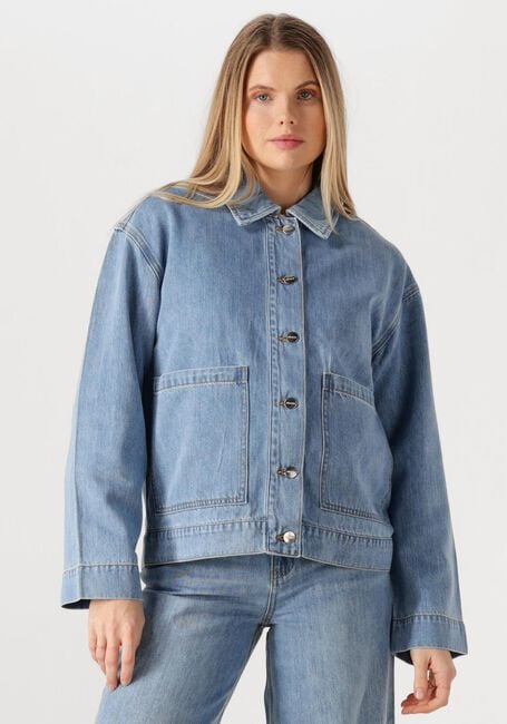 OBJECT Veste en jean OBJROSIE RE L/S OVERSHIRT Bleu clair - large
