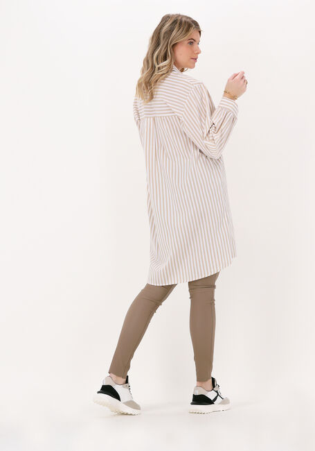 OBJECT Mini robe OBJANNIS L/S SHIRT en beige - large