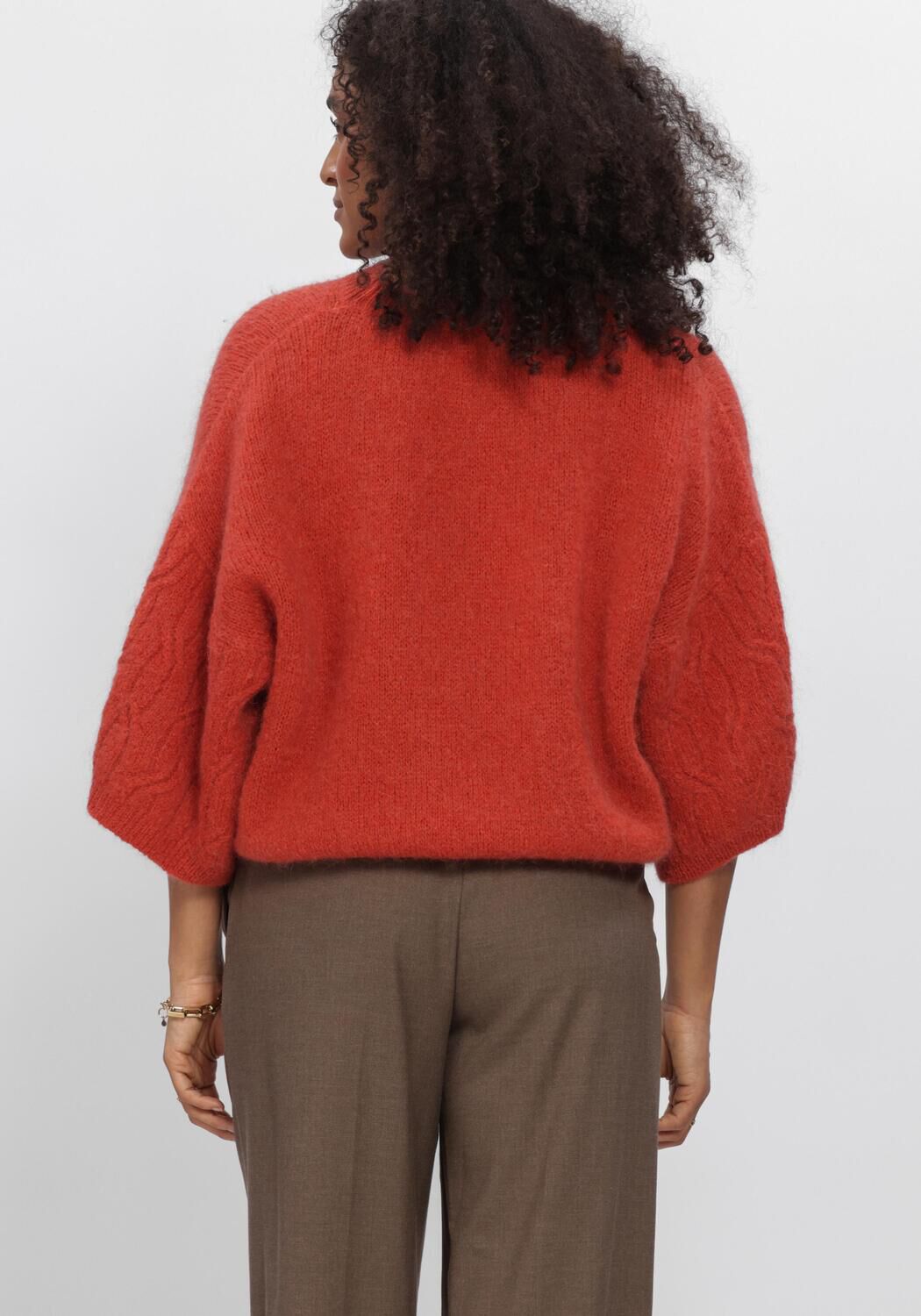 Rode SUMMUM Trui BOXY SWEATER MOHAIR WOOL BLEND KNIT - large
