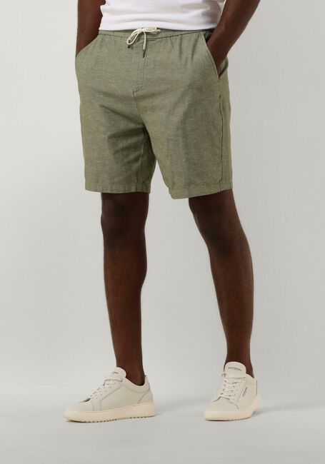 SCOTCH & SODA Pantalon courte FAVE - COTTON/LINEN TWILL BERMUDA en vert - large