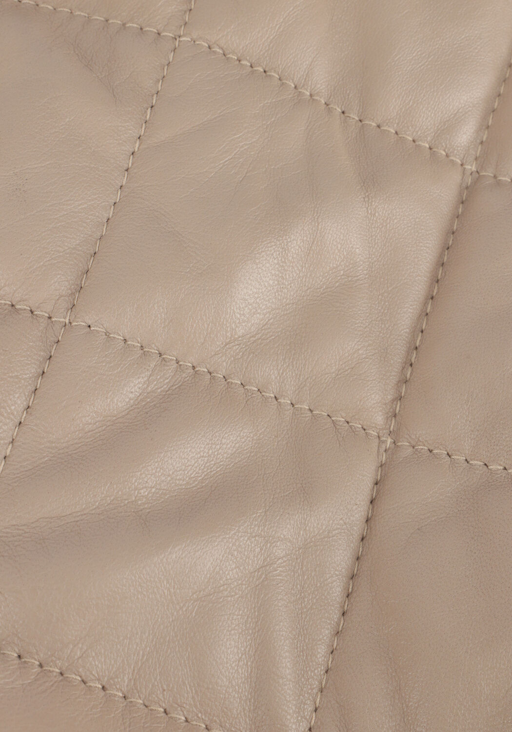 IBANA Veste en cuir JEROMY en taupe - large