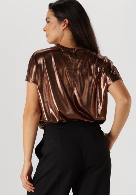 MOS MOSH T-shirt NIVOLA O-NECK METALLIC TEE en bronze - large