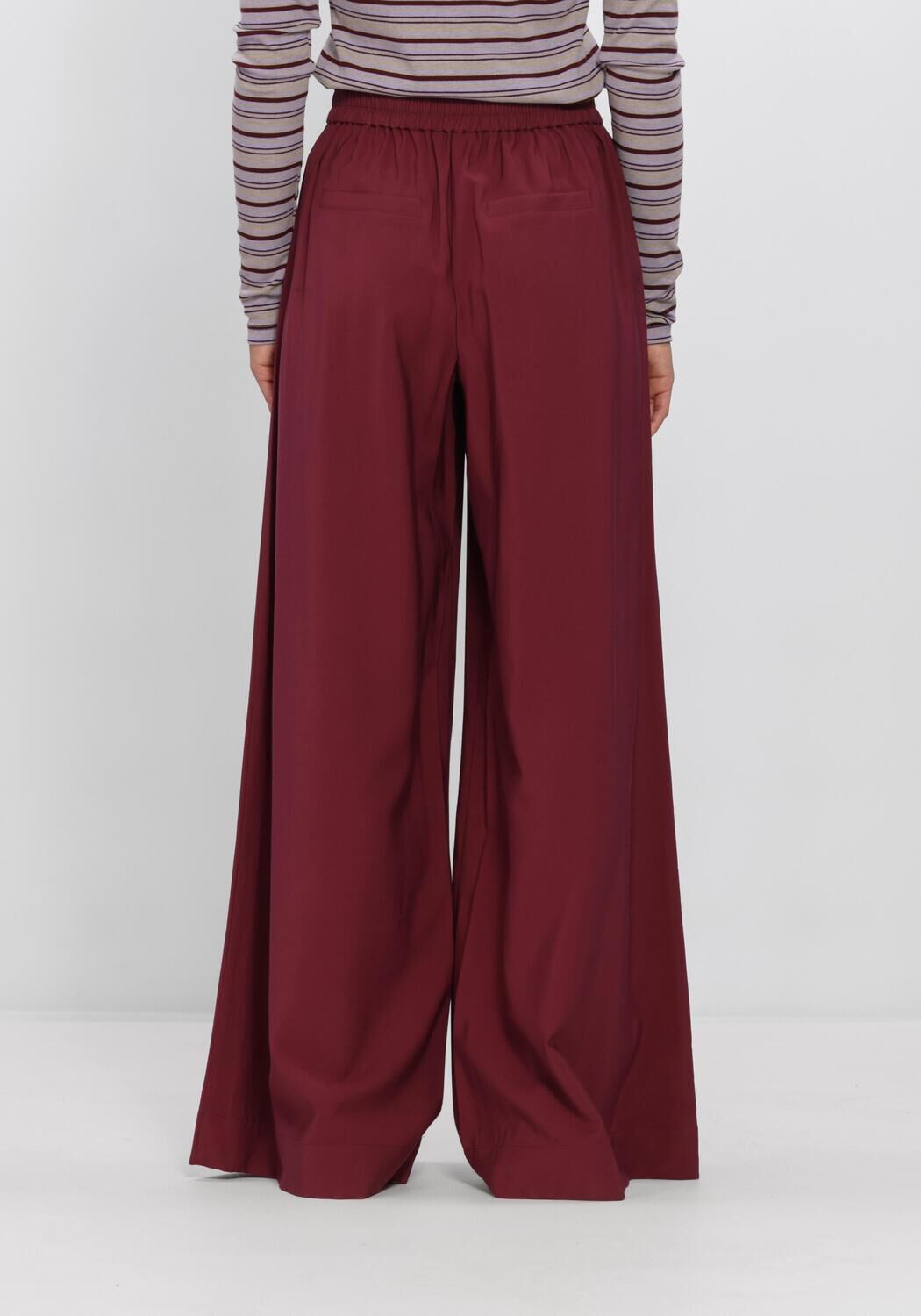 HARPER & YVE Pantalon large MEIKE-PA Bordeaux - large