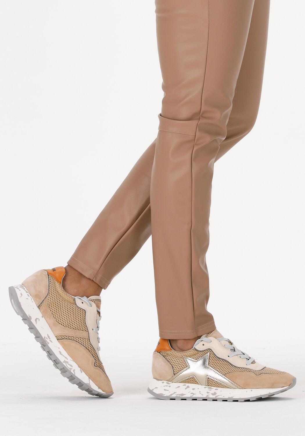 Camel sneakers dames clearance