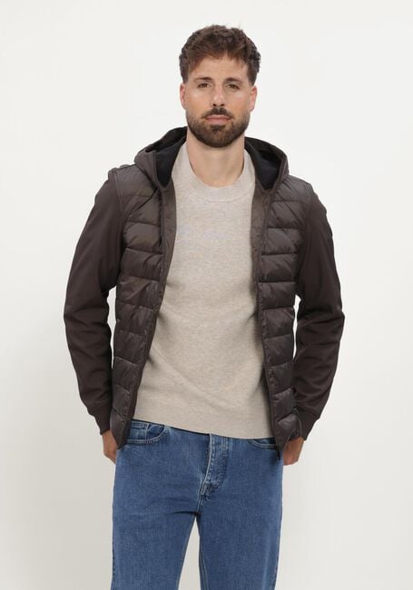 Bruine AIRFORCE Gewatteerde jas HOODED COVE JACKET - large