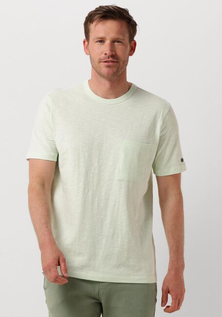 CAST IRON T-shirt SHORT SLEEVE R-NECK REGULAR FIT COTTON SLUB en vert - large