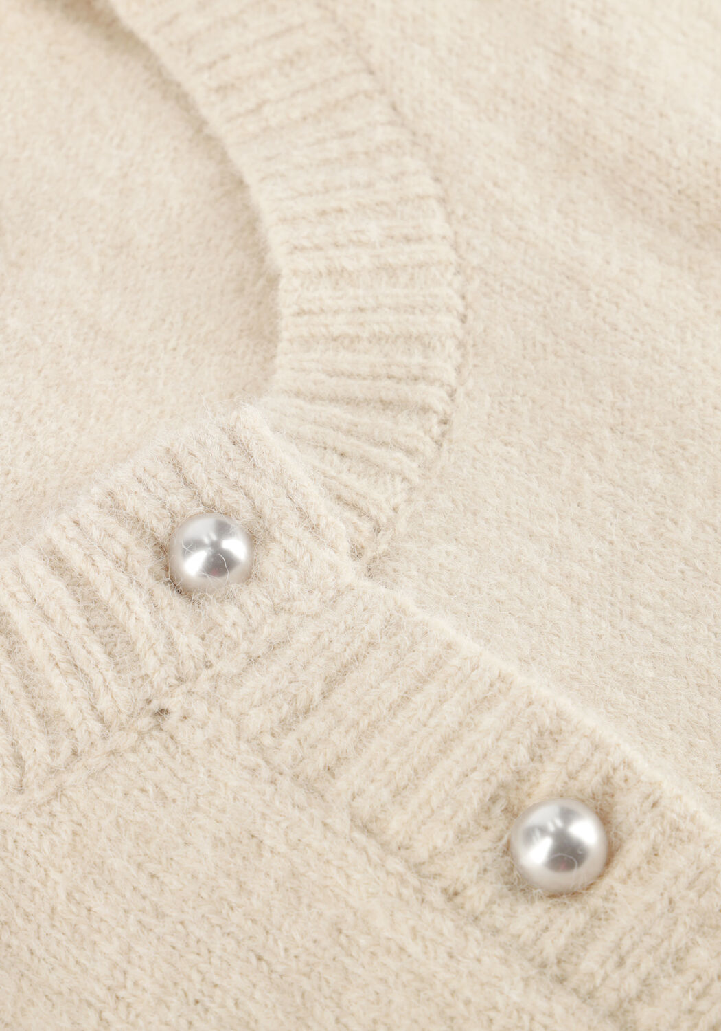 Ecru NEO NOIR Vest MIXIE KNIT CARDIGAN - large