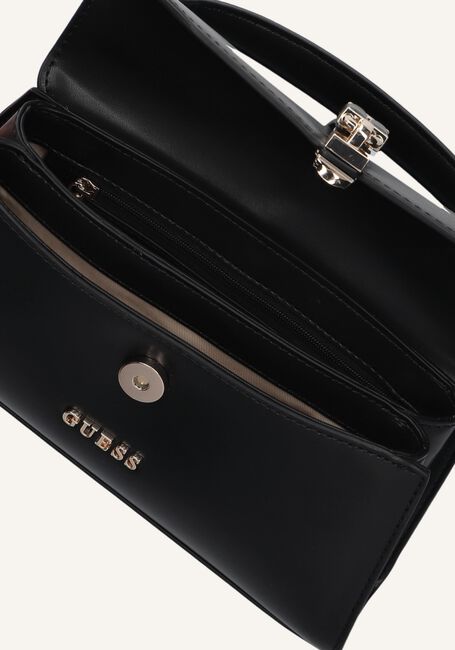 Zwarte GUESS Handtas QUEENSLAND TOP HANDLE FLAP Zwarte GUESS Handtas QUEENSLAND TOP HANDLE FLAP - large