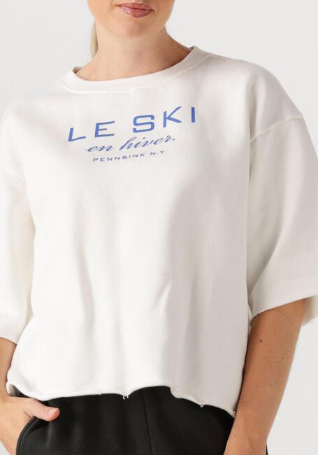 Witte PENN & INK T-shirt SWEATER W25F1702 - large
