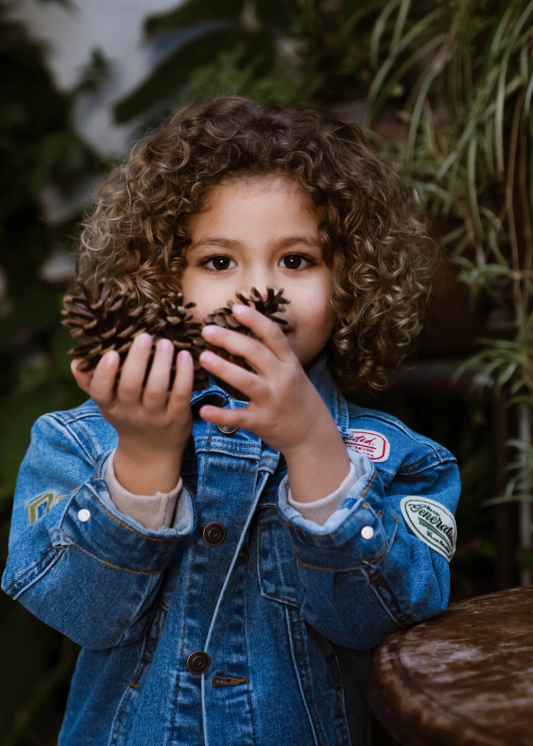 DAILY7 Veste en jean OVERSIZED DENIM JACKET en bleu - large