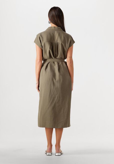 MOS MOSH Robe midi MMNELLI ALEXIS DRESS Kaki - large
