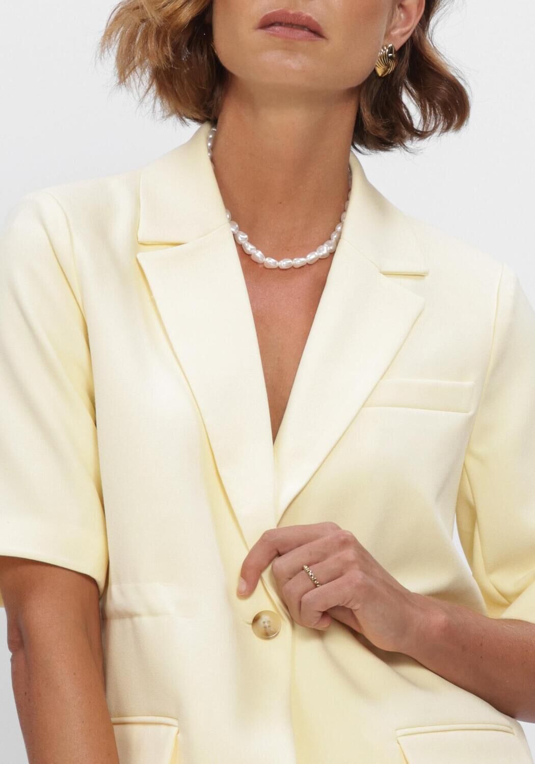 Y.A.S. YASLIKKA 2/4 TUNNEL BLAZER S. Blazers en jaune - large