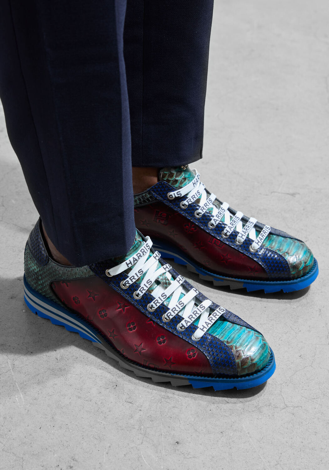 HARRIS Baskets basses 2817 en rouge - medium