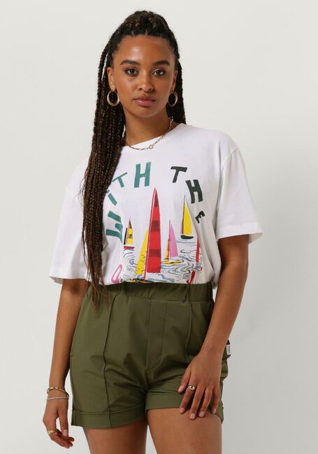 SCOTCH & SODA T-shirt COTTON IN CONVERSION LOOSE FIT T-SHIRT en blanc - large