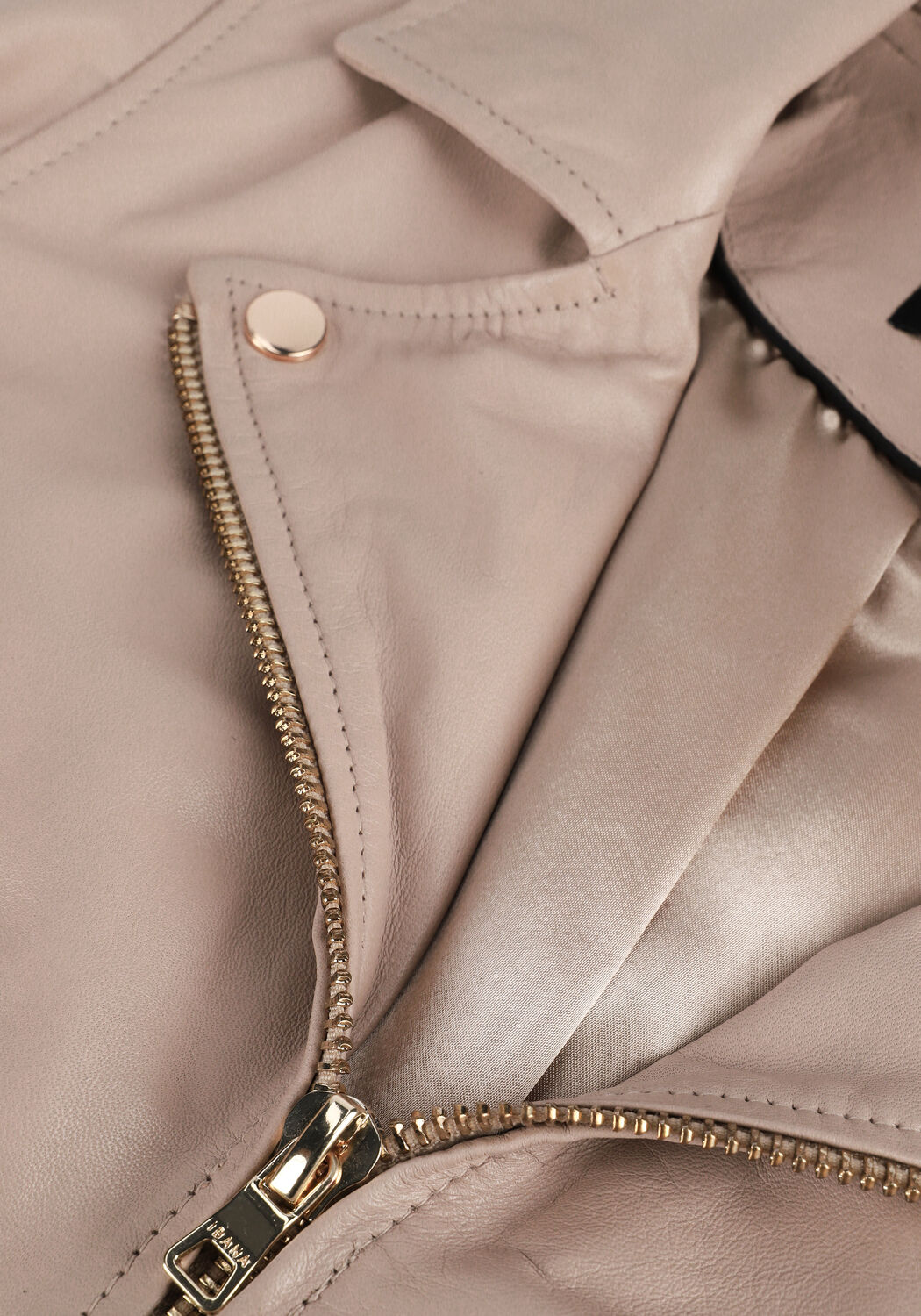 IBANA Veste en cuir BRUNA en beige - large