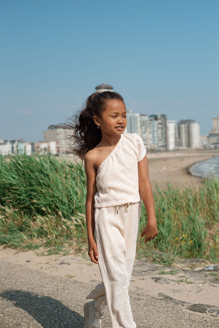 LIKE FLO Pantalon FLO GIRLS CROCHET PANTS Écru - large