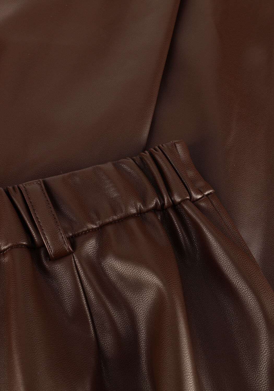 Bruine MODSTR&Ouml;M Wijde broek PELLEMD PANTS - large