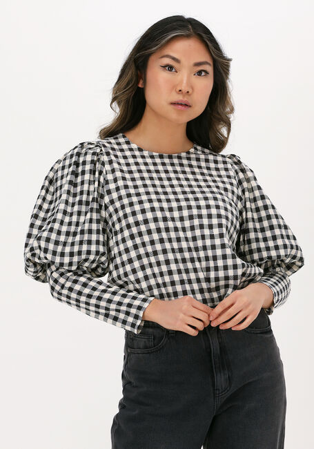 CO'COUTURE CADIE CHECK BLOUSE Blouses en noir - large