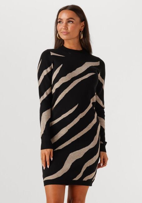 Multi OBJECT Mini jurk OBJRAY L/S KNIT DRESS AOP - large