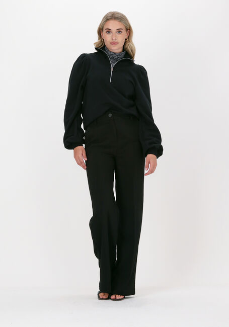 Zwarte GESTUZ Sweater NANKITA GZ ZIPPER SWEATSHIRT - large