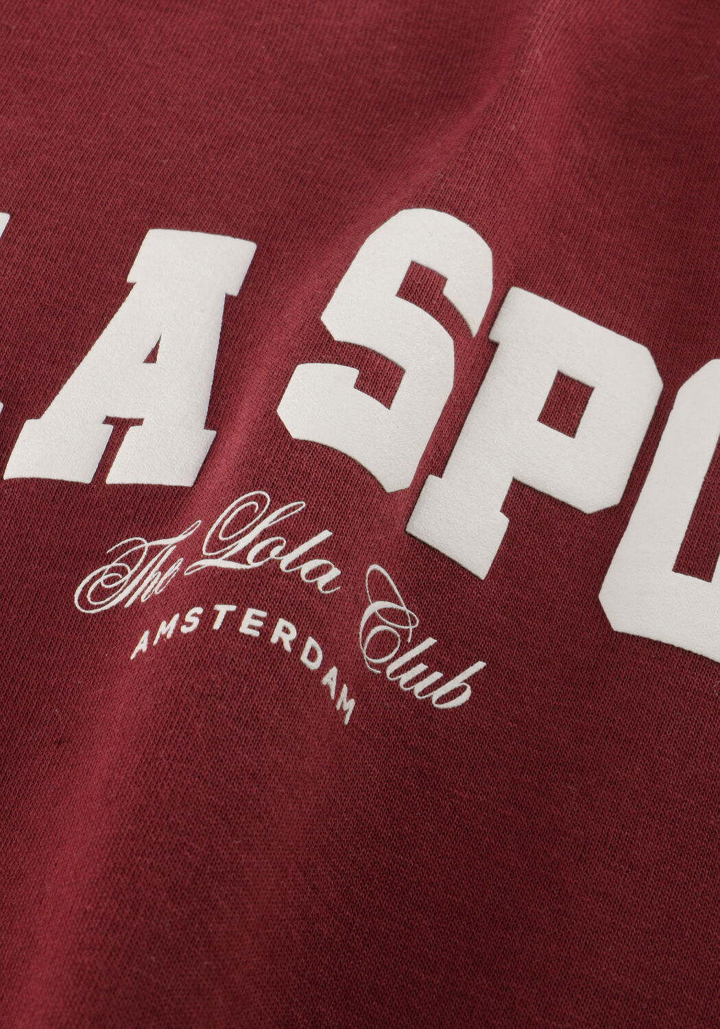 THE LOLA CLUB Pull JADE SWEATER Bordeaux - large