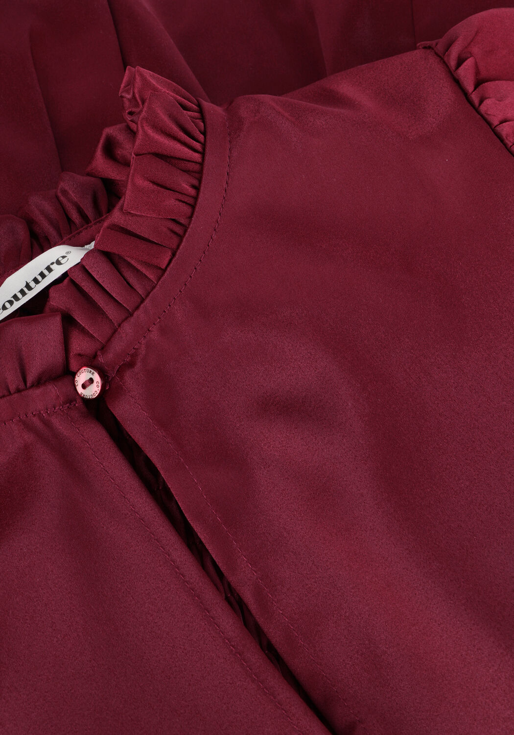 Bordeaux CO'COUTURE  ADNACC OPEN BACK SS BLOUSE - large