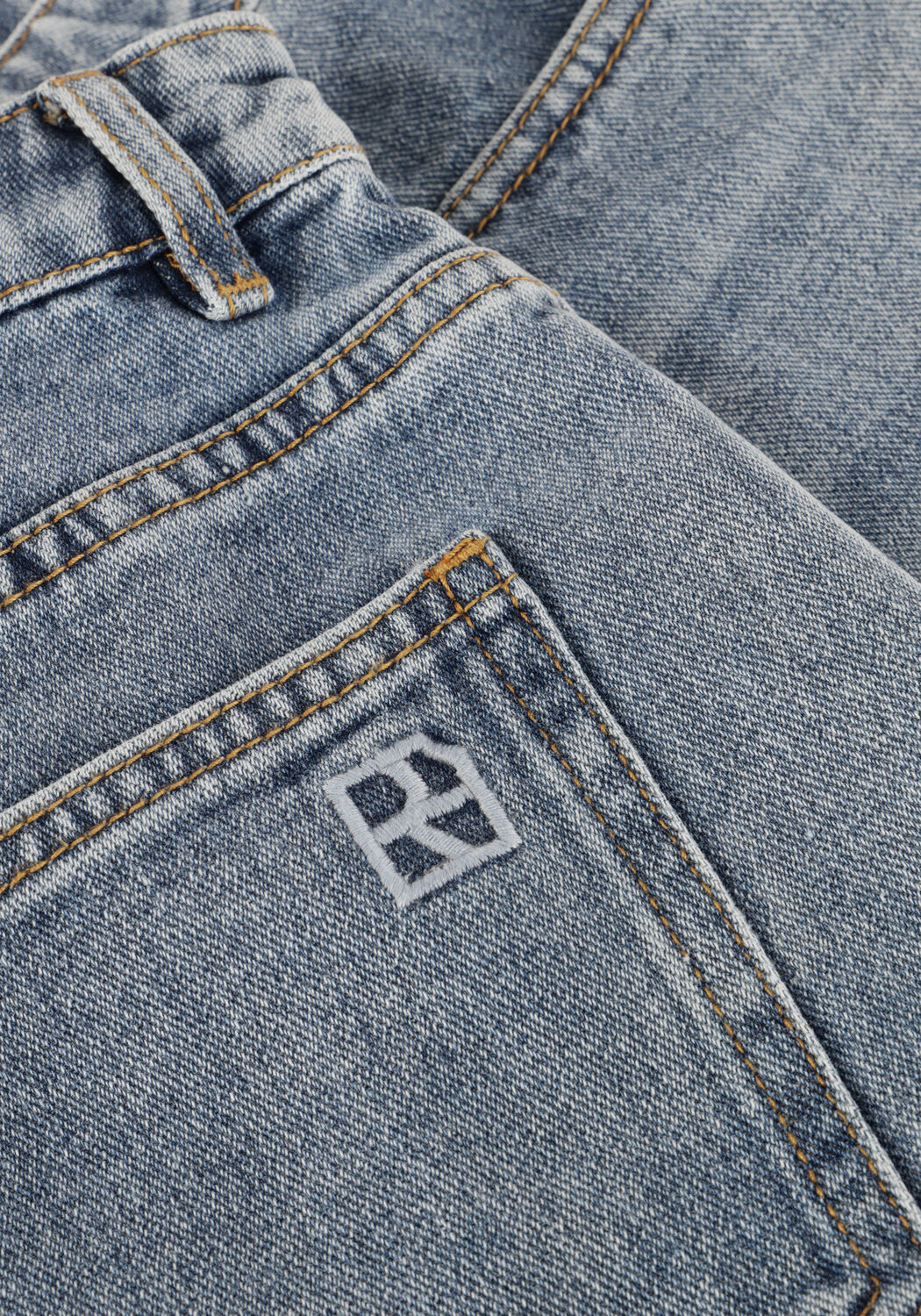 Blauwe ROUGE EDIT Jeans ROUJOLIE HW WF DENIM SHORTS - large