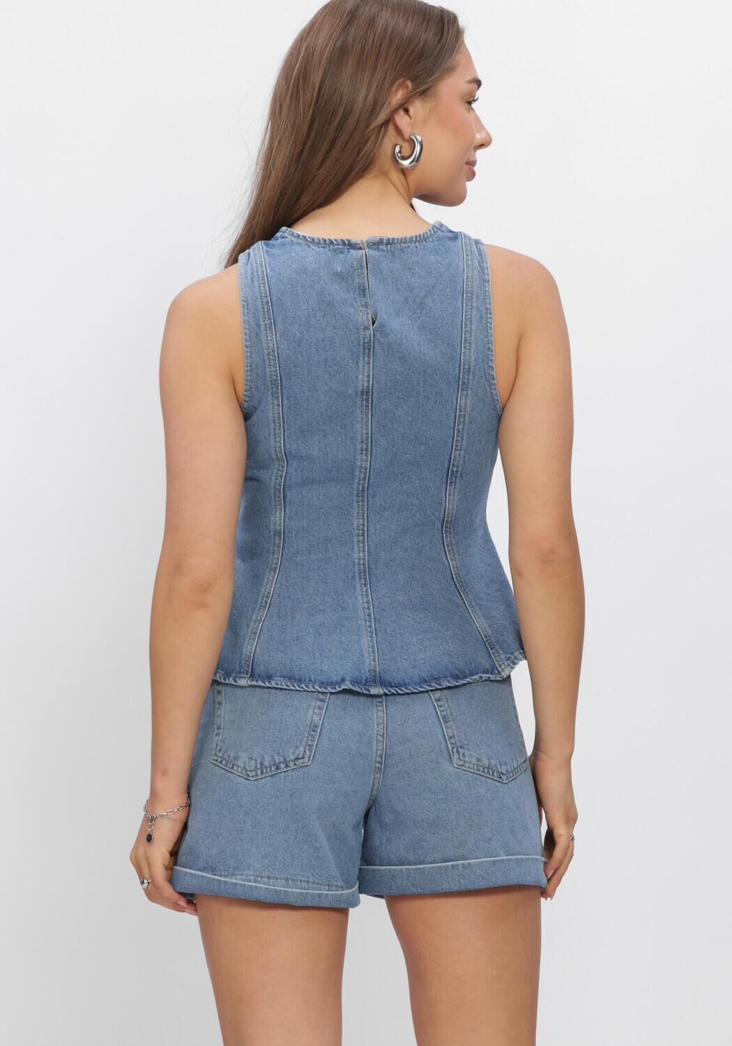 EDITED BRENDA TOP Hauts & T-shirts Bleu clair - large