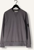 CALVIN KLEIN Chandail WASHED BADGE CREW NECK Gris foncé CALVIN KLEIN Chandail WASHED BADGE CREW NECK Gris foncé - medium