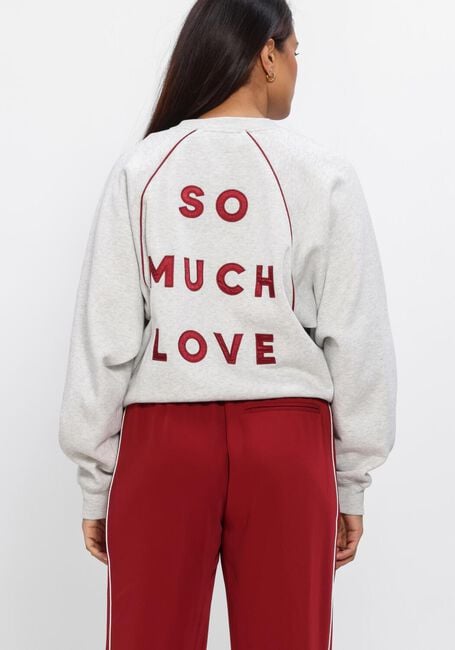 Grijze CATWALK JUNKIE Truien/vesten GRAPHIC SWEATER WITH PIPING - large