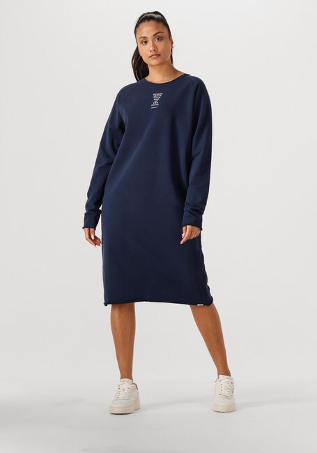 PENN & INK Robe midi DRESS PRINT Bleu foncé - large