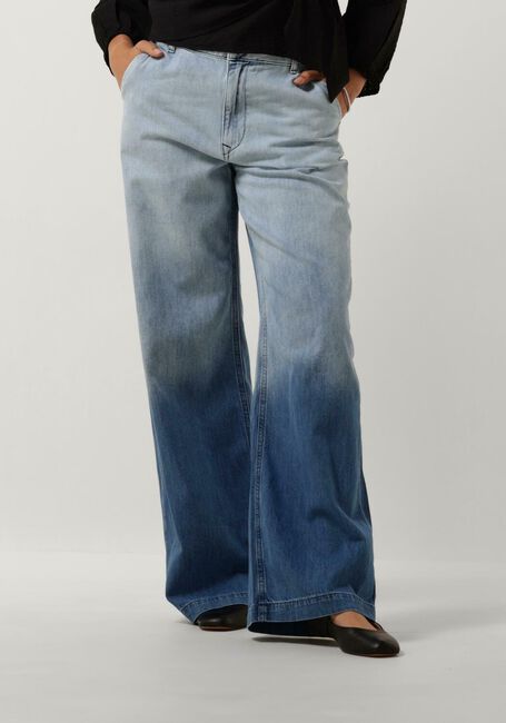 Lichtblauwe MY ESSENTIAL WARDROBE Straight leg jeans MALOMW 143 WIDE - large