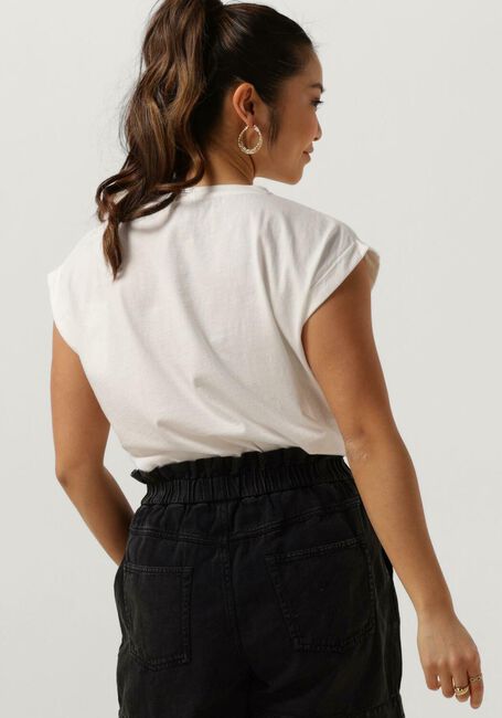 Witte BY-BAR T-shirt THELMA LUCKY YOU TOP - large