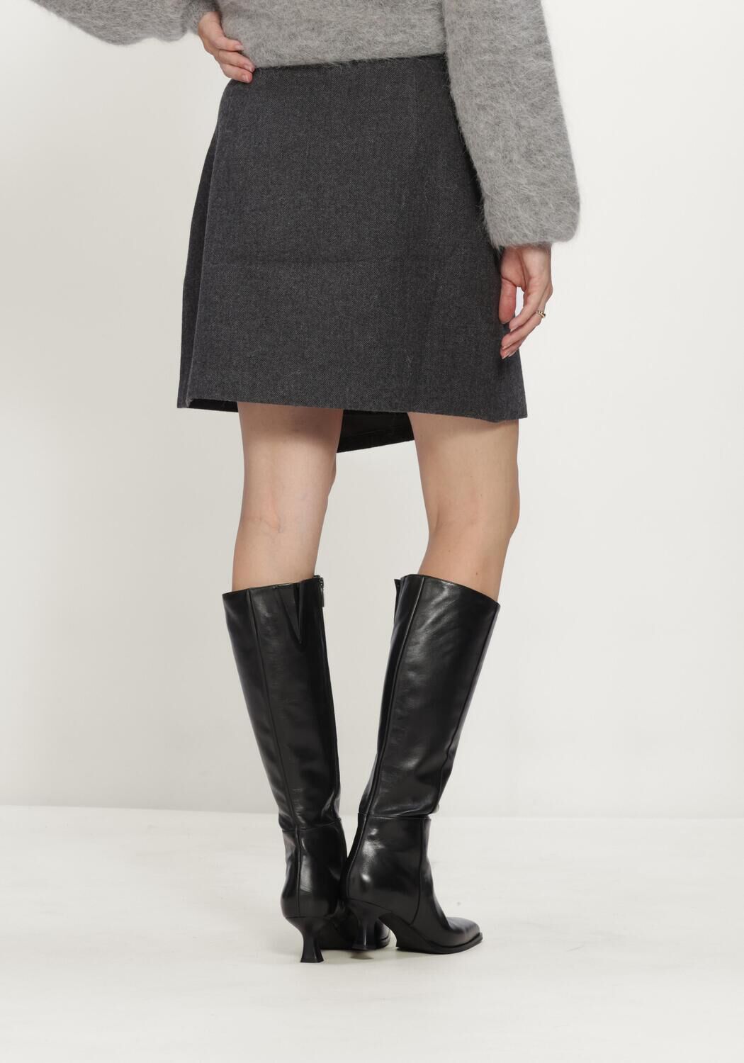 NOTRE-V Mini-jupe NV-INES Gris fonc&eacute; - large