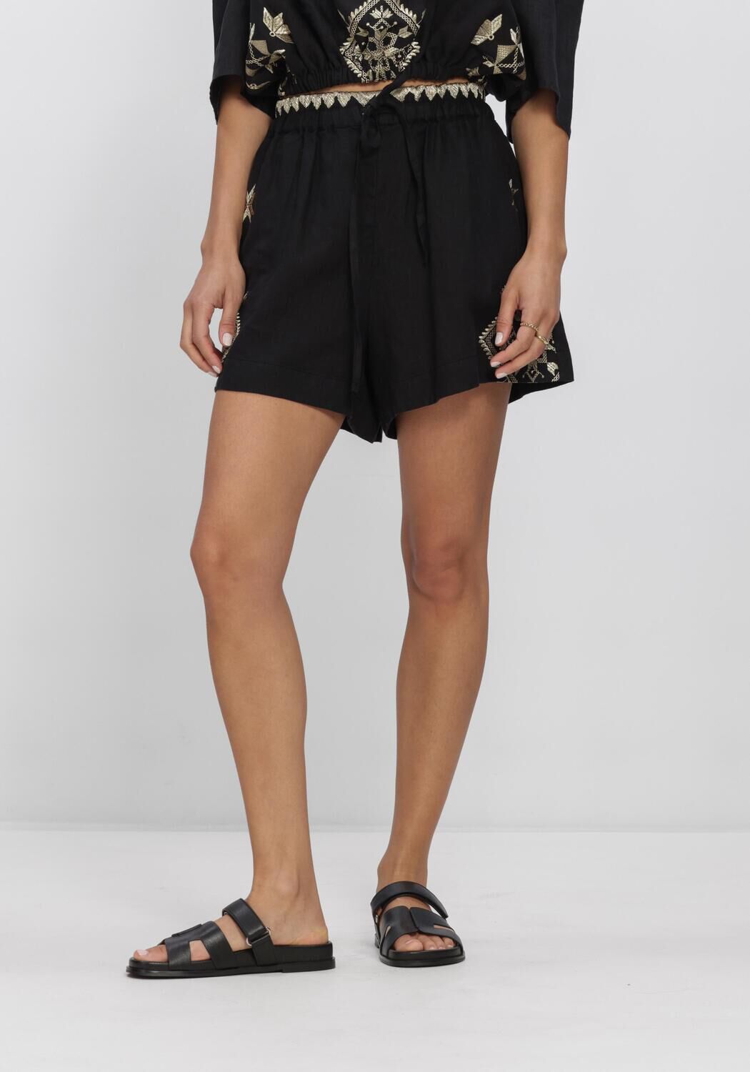 Zwarte GREEK ARCHAIC KORI Korte broek S26K-2141070 - large