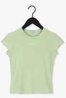 CALVIN KLEIN T-shirt STACKED LOGO TIGHT TEE en vert