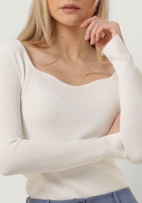 YDENCE KNITTED TOP CHIARA Hauts & T-shirts Blanc - large