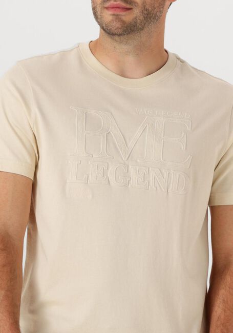 Gebroken wit PME LEGEND T-shirt SINGLE JERSEY - large