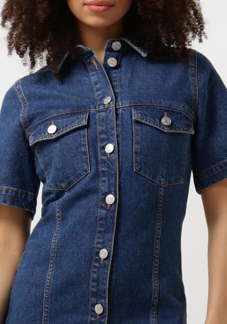 Donkerblauwe ENVII Mini jurk ENACE SS DRESS 6863 - large