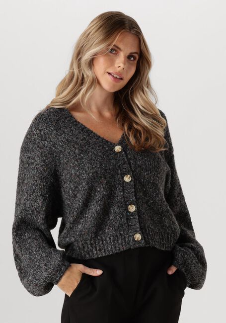 Zwarte ANOTHER LABEL Vest CHARLOTTE KNITTED CARDIGAN - large