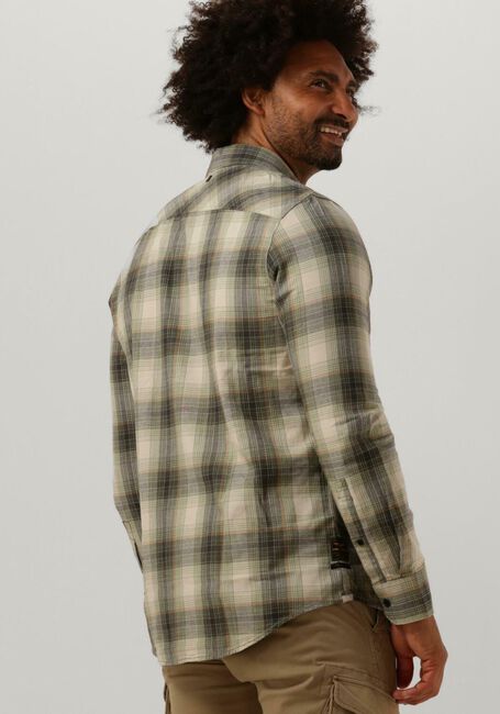 PME LEGEND Chemise décontracté LONG SLEEVE SHIRT CTN YD TWILL CHECK Olive - large