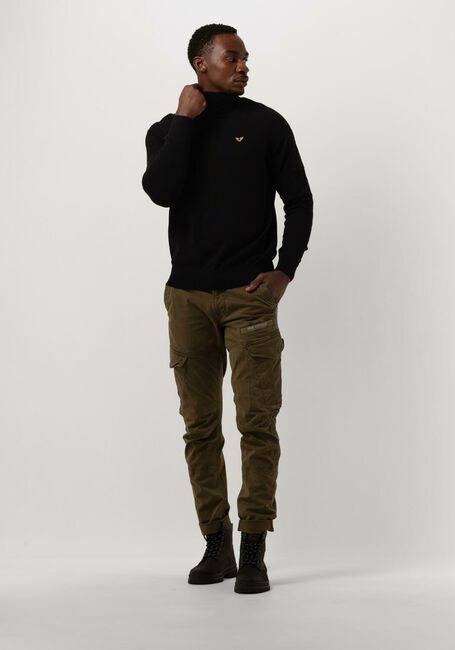 Zwarte PME LEGEND Coltrui TURTLENECK COTTON ELITE KNIT - large