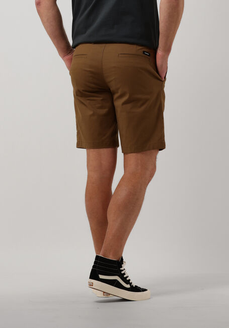 CALVIN KLEIN Pantalon courte MODERN TWILL SLIM SHORT BELT en camel - large