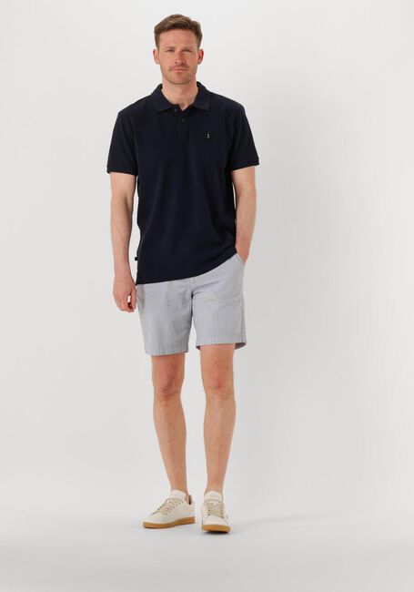 DSTREZZED Pantalon courte LANCASTER STRIPE SHORTS en bleu - large