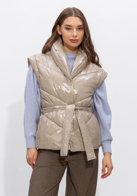 DANTE6 Veste sans manches LEVIT WAISTCOAT en taupe - large